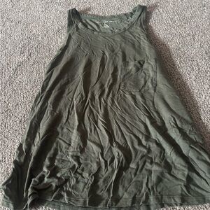American Eagle Outfitters Dark Green Tank Top
